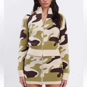 Army Sweater Skirt Set 👌